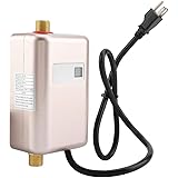 Tankless Water Heater - 3000W Mini Electric Instant Water Heater Under Sink with LCD Display for Home Kitchen Washing US Plug