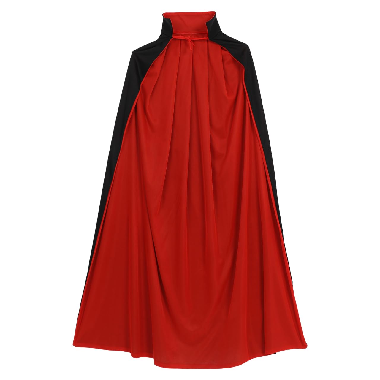 SEWACC Black& Red Reversible Cape Unisex Christmas Halloween Witch Party Adult Cape Cloak 1.4Meters/ 55Inch Adults Masquerade Supplies