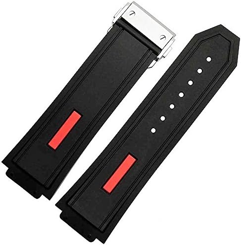 Zhuolei 27x19mm Convex Lug Silicone Watch Band Strap Generic for Hublot Style