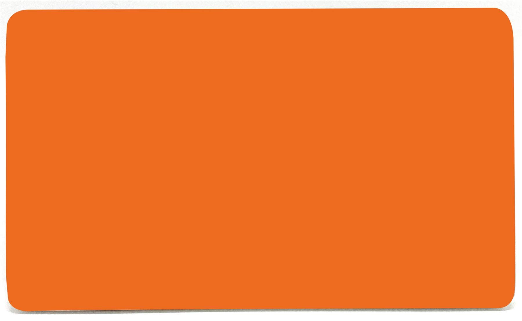 Trendi Switch Artistic Modern Glossy Decorative Screwless Standard Double Wall Blanking Plate for Electrical Sockets, Outlet with Screws in Sunset Orange - ART-2BLKOR