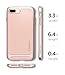 Spigen Neo Hybrid Designed for iPhone 8 Plus Case (2017) / Designed for iPhone 7 Plus Case (2016) - Platinum Gold & Pale Dogwood