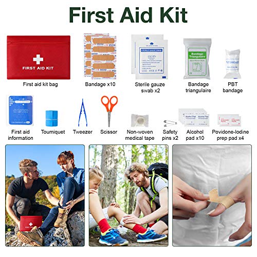 Emergency Camping Outdoor Survival Kit First Aid Kit, Tactical Camping Gear Tool, Cool Gadgets