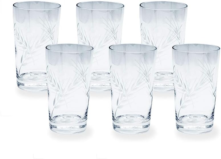 King Bohemi, Crystal Ambroise Long Drink Tumbler | Set of 6 | 400 ML