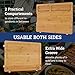 EXTRA LARGE Bamboo Cutting Board for Kitchen - Wide Groove one one side reversible with 2 Compartments for different foods - Professional Grade Cuttingboard, Butcher Block