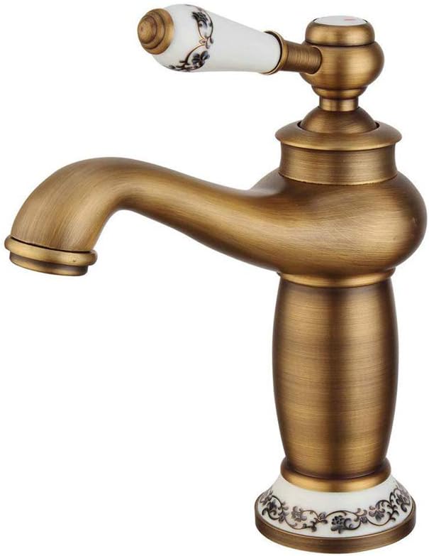 Nostalgie Messing Waschtischarmatur für Bad - BauZeit Antik