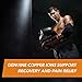 CopperJoint Compression Elbow Sleeve – Copper Infused High-Performance Design, Promotes Proper Blood Flow and Helps Improving Circulation and Support Healing for All Lifestyles - Single (Medium)