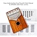 Kalimba 17 Keys Thumb Piano with Asmuse Songbook Tuning Hammer Carrying Bag Thumb Picks Cleaning Cloth (KOA)