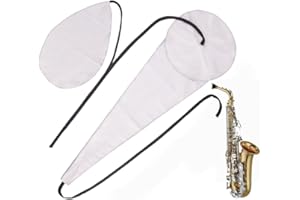 Loopunk 2 Pcs Saxophone Cleaning Cloth Kit- Serviceable Inside Tube Cleaning Cloth,for Alto Tenor Soprano Sax and Other Wind 