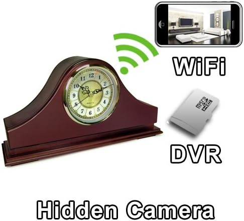 PalmVID WiFi Mantel Clock Hidden Camera Spy Camera with Live Video Viewing