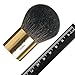da Vinci Cosmetics Series 96001 Kabuki Powder Brush, Round Natural Hair with Gold Freestanding Handle, Leather Case, 1.06 Ounce