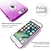 iPhone 7 Plus Case, Hanlesi Shiny Gradient Bling Cover Protective Case for Apple iPhone 7 Plus 5.5 inch, Purple