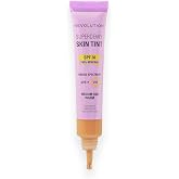 Revolution Superdewy SPF 30 Skin Tint, Medium Tan Warm | Tinted Mineral Face Foundation, Buildable Coverage for Facial Glow, 12% Zinc Oxide, Vegan &amp; Cruelty-Free