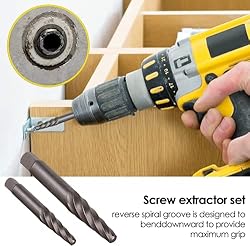 5Pcs Screw Extractor Set Spiral Flute Bolt
