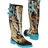 Legendary Whitetails Women's Big Game Camo Storm Chaser Rain Boots Glacier 8