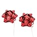 VK Accessories 1 Pair Dangle Earrings Red Large Bow Earrings for Womens, Girls Christmas Theme Gift Earring Hook Style Thanksgiving Day Earring Pendant(Red)