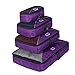 Packing Cubes Travel Space Saver Bags Set of 4 Luggage Organisers Perfect for Men and Women Duffel Bags Suitcase Backpacks Wardrobe & Drawer Storage