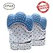 Baby Teething Mitten | Teether Mitt | BPA Free Gloves | Shower Gifts | MaBaby (Blue, 2-Pack)