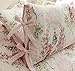FADFAY Rose Floral 4 Piece Bed Sheet Set 100% Cotton Deep Pocket-Full