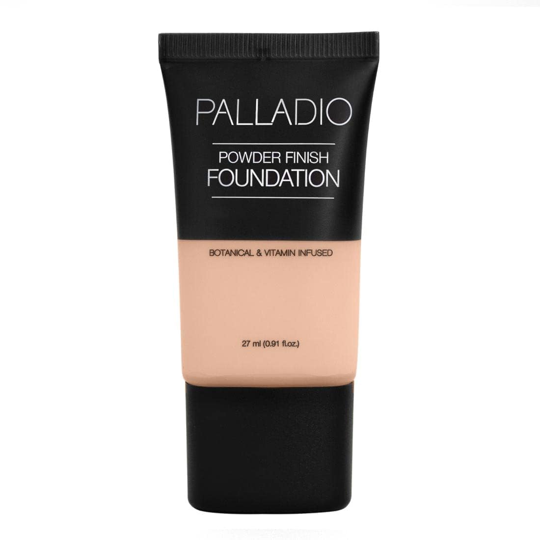Palladio Powder Finish Liquid Foundation, Natural Matte Appearance, Reduces Fine Lines, Covers Large Pores, Hides Imperfections, All Day Wear, Sheer to Medium Coverage, Ivory — image 1