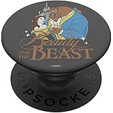 Disney Beauty and The Beast Vintage Colored Logo Dance PopSockets Adhesive PopGrip