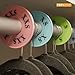 Clothing Size Dividers 55 Pieces Round Hangers Closet Dividers Multi COLORED Size Series XXS to XXXL and 15 Blank Pieces with Marker Pen, Rack Size Dividers Round Hanger Garment Sorting Storage Tubes