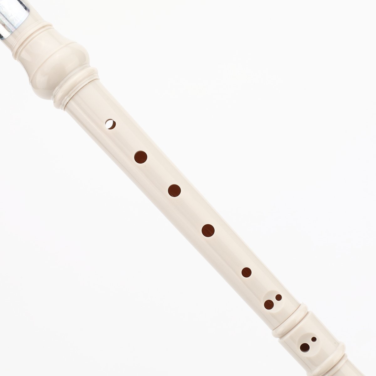 8Bees Soprano Recorder Descant Recorder Basic Musical Instrument for School (White)