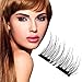 New Magnetic False Eyelashes-Ultra Thin 3D Fiber Reusable Extension Perfect for Deep Set Eyes & Round Eyes (8 Pairs Short Dual Magnetic Eyelashes)