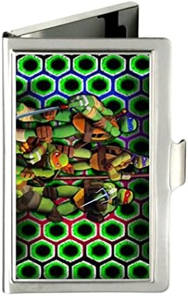 TMNT Teenage Mutant Ninja Turtles Custom Fashion Metal Stainless Steel Pocket Business Name Credit ID Card Case Box Holder
