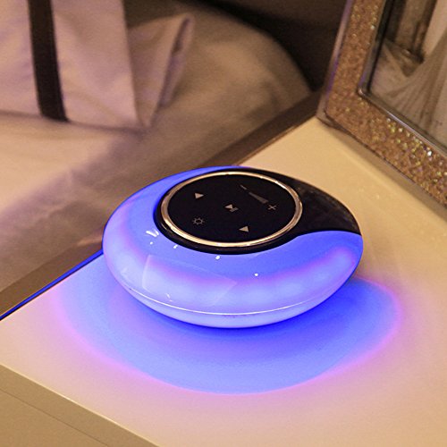 Speaker Lamp, LK&smart Portable Wireless Double Horn Bluetooth Speaker lamp, 360°Surround Sound, night light (