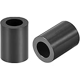uxcell ABS Round Spacer Washer 5.4mm ID 9mm OD 12mm Length for M5 Screws Block Black 250Pcs, for 3D Printer TV Wall Mount Out