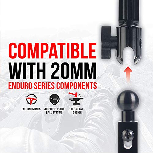 Brake/Clutch Reservoir Motorcycle Phone Mount - TACKFORM Enduro Series Leaders in Perch Mounts - No Modifications to your Bike - All Metal Construction - Spring Loaded One Handed Operation - Thumbnail 7