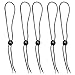 Gracallet 5 Pcs Black Hat Flexible Removable Chin Cord