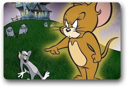 Lovely Cartoon Figures Tom and Jerry Custom Non Slip Indoor/Outdoor Multifuntional Doormat(23.6X15.7)