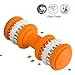 Dog Chew Toys, Soft Natural Health Big Rubber Treat Bones, Teething Chew Puzzle Training Dumbbell Arctic Cooling Freeze Fetch Food Massage Grinding Rubber Chew Toy Bone Teeth Cleaning Treat Tooth Gums