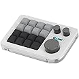 KEEBMONKEY Megalodon Triple Knob Macro Pad Programmable Designer Mini Keyboard 16 Keys (White)