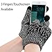 LETHMIK Kids Winter Knit Gloves Children Wool Lining Warm Gloves with Touchscreen Tech Black, One Size (Superior Elasticity)