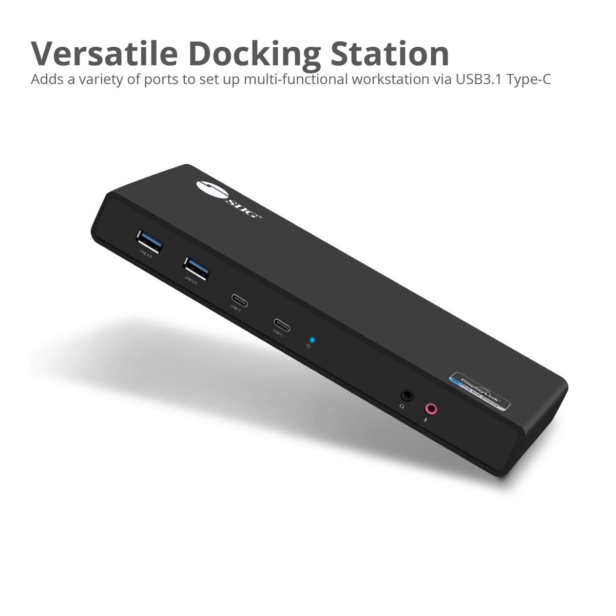 Siig Usb Type C Dual 4k Docking Station With 60w Pd Dual