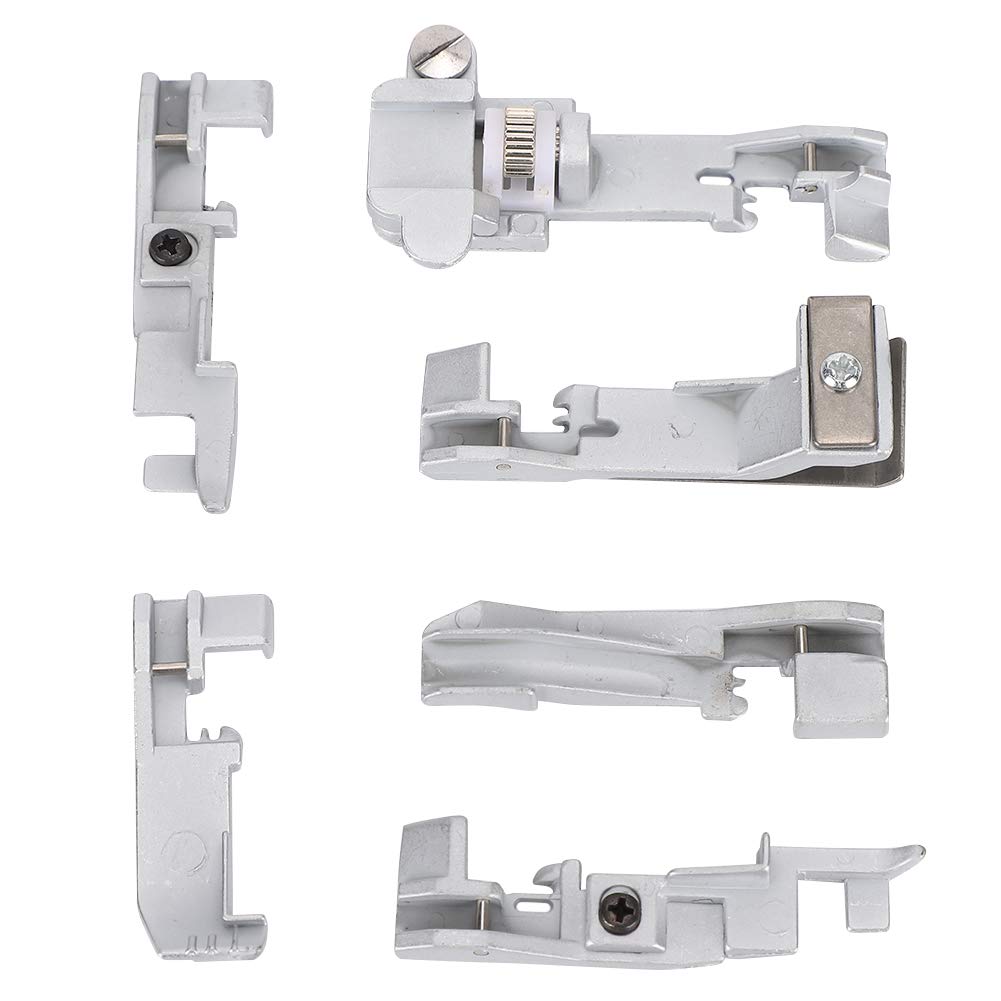 6PCS Overlock Machine Presser Feet Set Sewing Presser Foot Set SINGER 14U 14CG754 Sewing Machine Attachment