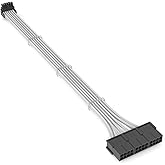 Sirlyr 12vhpwr Cable,16Pin GPU Cable,Pcie 5.0 Power Supply,Male to Female PSU Cable Extension,90 Degree Adapter 600W for RTX 3090TI,4070Ti,4080 and 4090 Graphic Card (A Connector,White)