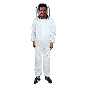 Professionelle belüftet Bienenzucht Anzug mit Rund Schleier Full Body Suit XXL Smock Pest Control Schleier für Imker