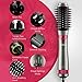Wirhaut Hot Hair Dryer Brush 5 In 1 Negative Ionic Hair Straightener Comb Brush Volumizer Brush With 3 Replaceable Brush for Hair Stylingthumb 4