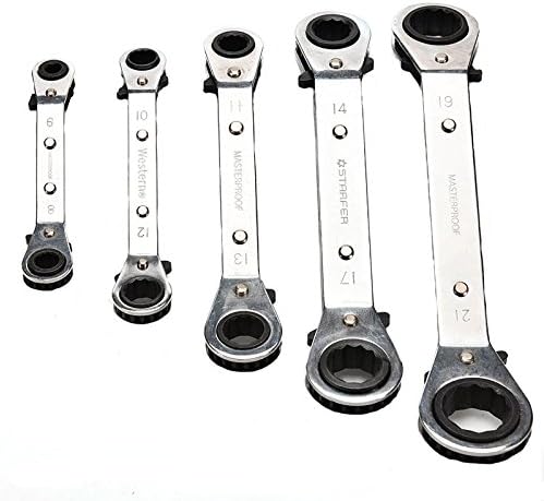 LZCM Ratcheting Wrench Drive Click Torque Wrench Ratcheting Combination Wrench (6-8mm)