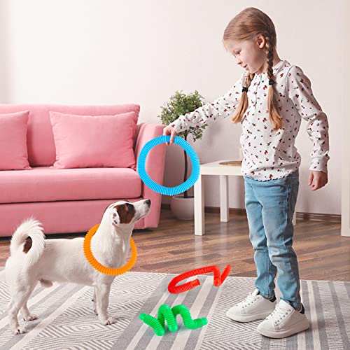 AMOR PRESENT Pop Tubes Fidget Toy, 15PCS Sensory Pop Tubes Fidget Toys for Kids Educational Learning Toys Stress Relief Party Favors