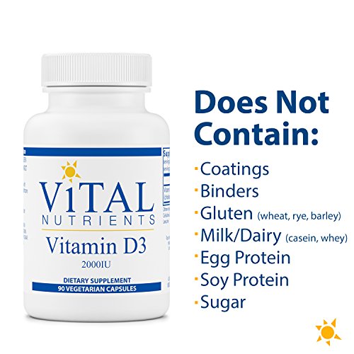 image for Vital Nutrients - Vitamin D3 2,000 IU - Supports Calcium Absorption an