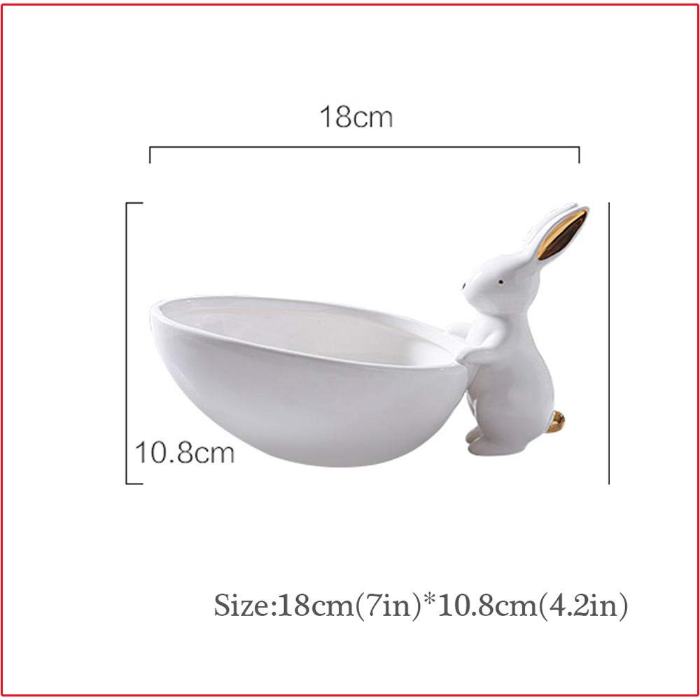 Cuisine Cadeau Dartisanat De Vaisselle Pour Les Amateurs Dustensiles De Cuisine Mumuxidy Assiette En Ceramique De Lapin Lapin Plats Pour Le Plateau De Serveur De Desserts Support De Gateau Mignon Cuisine