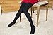 Zukie Girls Tights for Children & Teens, Warm Winter Leggings, Perfect for School Uniforms, Medium (7-10 Years), Navy