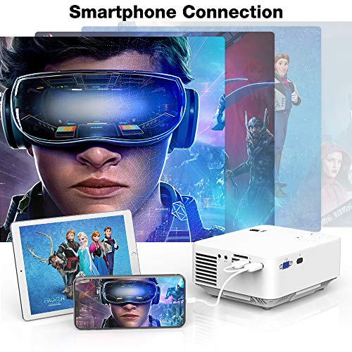 2 Mini+Projector+Smartphone+Compatible+Entertainment