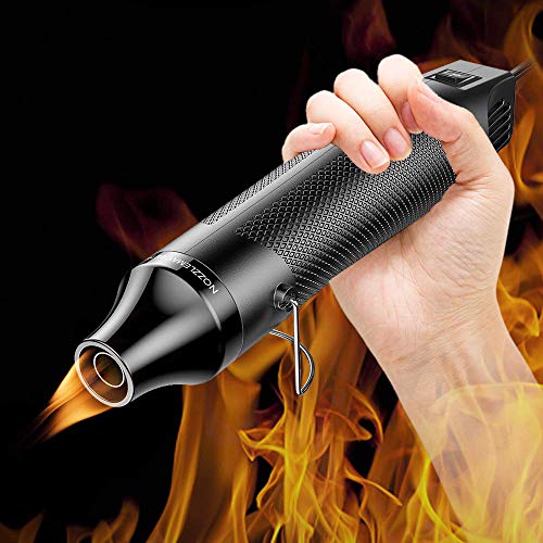 2PCS Heat Gun Electric 300W Dual Temperature Portable Hot Air Gun for DIY Craft Embossing, Shrink Wrapping PVC, Drying Paint, Clay, Rubber Stamp, Multi Function Hand-hold Heat Tools - Thumbnail 2
