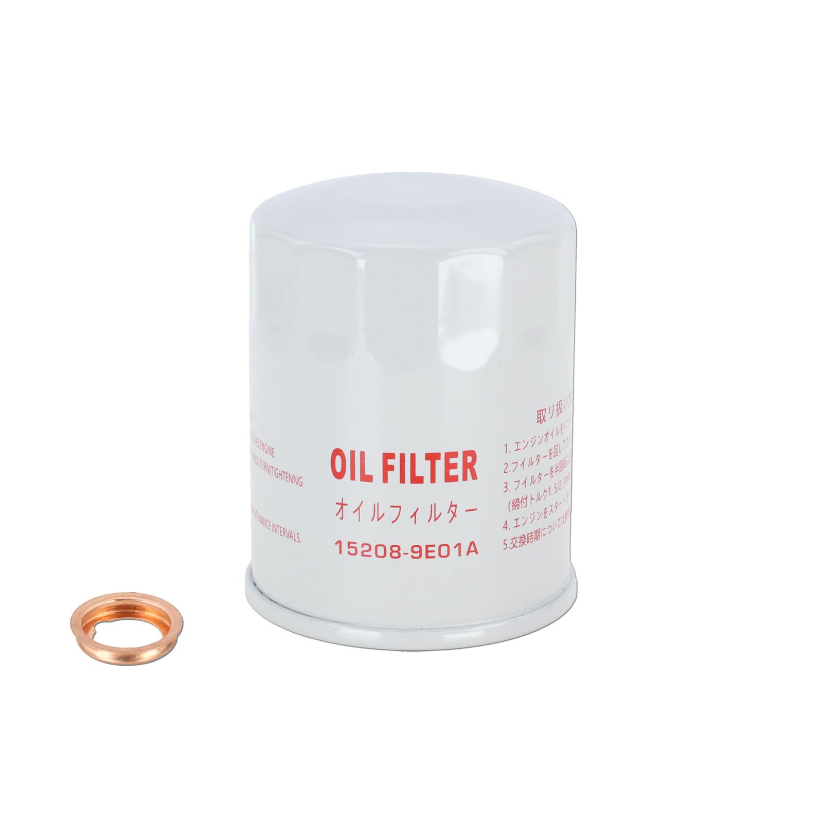Photo 1 of Kefly 15208-9E01A Engine Oil Filters Fits for Nissan Sentra Altima Frontier Pathfinder Maxima Infiniti, with Drain Plug Gasket 11026-JA00A (1 PCS)