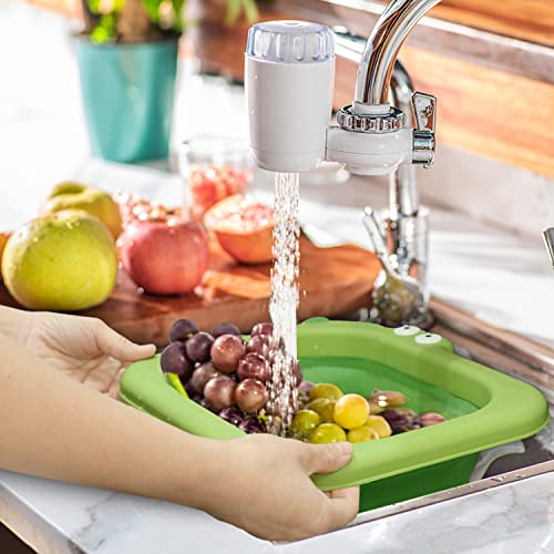 Beberoad Love Mini Collapsible Wash Basin 2 Packs Baby Wash Basin Foldable Portable Lightweight